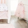 Everyday Kids 4 Pc Girls Crib Bedding Set - Owls - 100% Cotton Percale Quilt, Sheet, Dust Ruffle & Diaper Stacker - 4 of 4