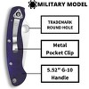Spyderco Military Model Folding Pocket Knife with 4"  CPM  S110V Steel Blade | Secure Grip with the G-10 Handle | Get Immediate Access with the Clip - 4 of 4