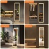 FONTOI Floor Standing Mirror with Stand, Wall Mirror, Wall Mounted Hanging Mirror, Makeup Mirror for Bedroom, Cloakroom, White, 16"*0.8"*60" - 4 of 4