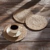 Natural Jute Trivet 8 inch Diameter Set of 3 - 3 of 3