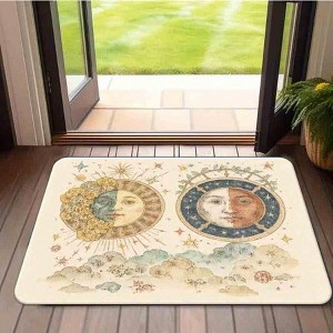 Chery Life 1PC Printed Mat, Non Slip Water Absorbing Floor Mat Suitable For Entrance, Bedroom, Home Use - 1 of 4
