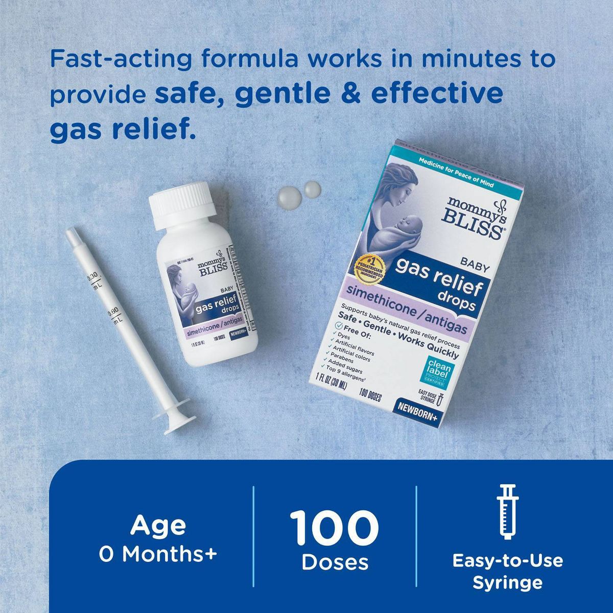 Mommy's Bliss Simethicone Gas Relief Drops - 1 fl oz - thumbnail 8