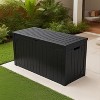 Dyonery Black multi-purpose large-sized storage box, waterproof, sun-proof and anti-corrosion, suitable for both indoor and outdoor use - 4 of 4