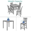 VYNXARIA 5 Piece Dining Table Set,Wooden Dining Square Table,Kitchen Table Set with Square Table and 4 Upholstered Chairs - 4 of 4