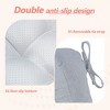 ChicFurnit 2PCS Seat Cushion Square Size Premium Soft Cotton Filling Non Slip Design Comfortable Durable for Living Room, Gray, 17.8"*17.8"*4.4" - 4 of 4