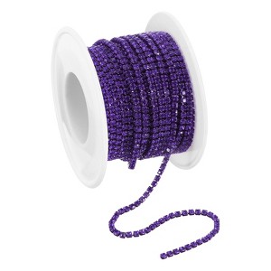 Unique Bargains DIY Clothing Decoration Crystal Rhinestone Sew on Close Claw Chain Trim - 1 of 4