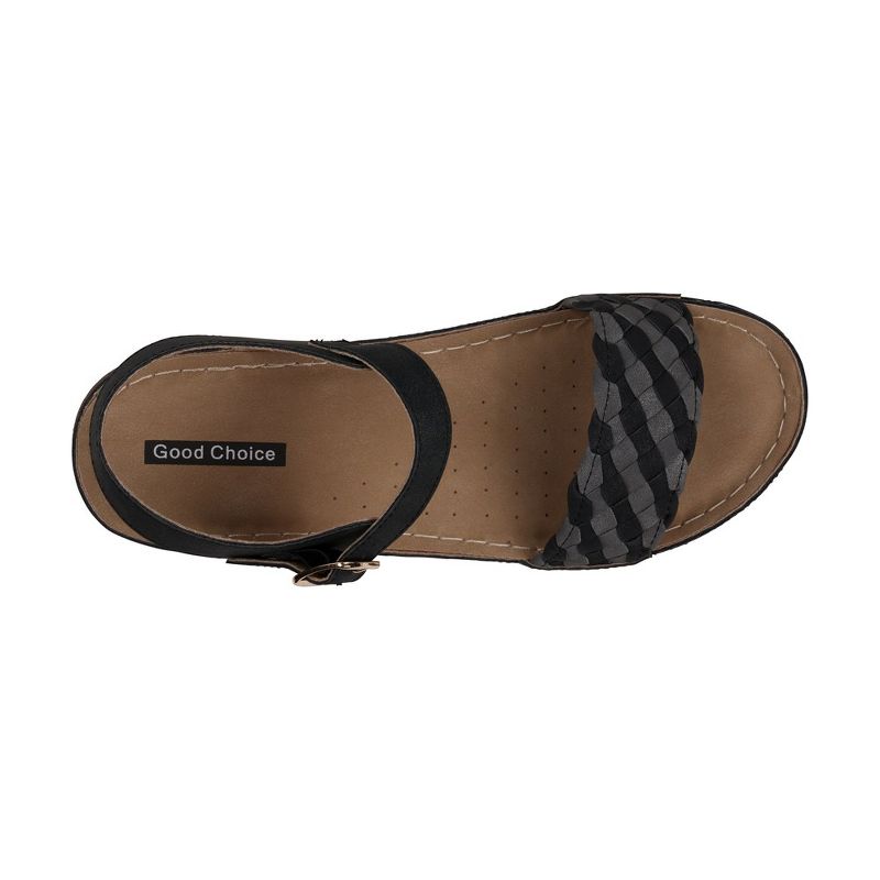 GC Shoes Millis Woven Comfort Slingback Flat Sandals, 4 of 6