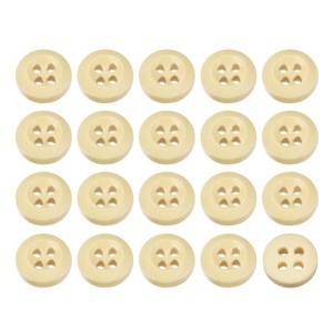 Unique Bargains Wooded Sewing DIY Craft Clothing Sewing Round Buttons 50 Pcs - 1 of 4