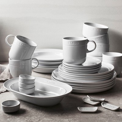 STAUB Ceramic Dinnerware 4-pc 9.5-inch Soup/Pasta Bowl Set