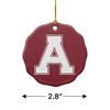 Alma College Primary Logo Porcelain Scalloped Holiday Christmas Tree Ornament - 3 of 4