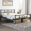 Yaheetech Metal-Framed Platform Bed with Headboard and Footboard - 2 of 4