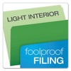 Pendaflex Colored File Folders, Straight Tabs, Letter Size, Green/Light Green, 100/Box - 3 of 4