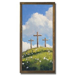 Creative Products Cross Trio 12 x 24 Framed Wood Plaque - 1 of 1
