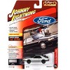 1986 Ford Mustang SVO Silver Metallic with Black Stripes Limited Edition to 12768 pcs 1/64 Diecast Model Car by Johnny Lightning - 3 of 3