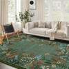 Washable Hallway Runner Rug – Non-Slip Botanical Floral Carpet for Bedroom, Living Room, Guest Room - 3 of 4