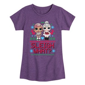Girls' - Lol Surprise! - Sleigh What Fitted Short Sleeve Graphic T-Shirt - 1 of 4