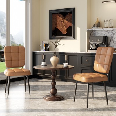 Aheaplus Dining Chairs Set of 2/4/6/8, Upholstered Kitchen Chairs with Thick Cushion for Dining Room