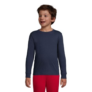 Lands' End School Uniform Kids Long Sleeve Essential T-shirt - 1 of 3