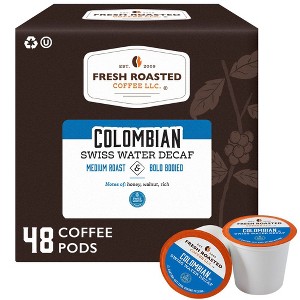 Fresh Roasted Coffee - 48 CT Colombian Decaf Medium Roast Single Serve Pods - 1 of 4