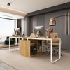 Famapy Yellow Modern Wood Versatile Computer Desk for Collaborative Workspaces - 3 of 4