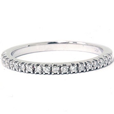 Pompeii3 1/6ct Diamond Wedding Ring 14K White Gold