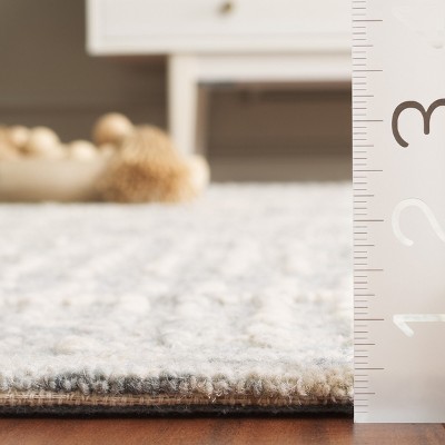 Light Blue 4' x 6' Handmade Wool Tufted Abstract Rug