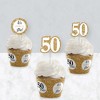 Big Dot of Happiness We Still Do - 50th Wedding Anniversary - Cupcake Decoration - Anniversary Party Cupcake Wrappers and Treat Picks Kit - Set of 24 - 3 of 4