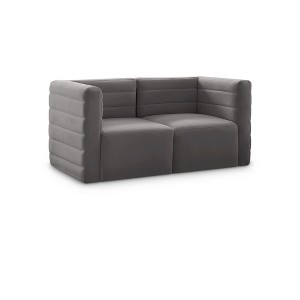Meridian Furniture,Quincy Velvet Modular Sofa - 1 of 4