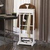 HDZNVF Portable Garment Rack, Clothes Valet Stand with Storage Organizer - 4 of 4