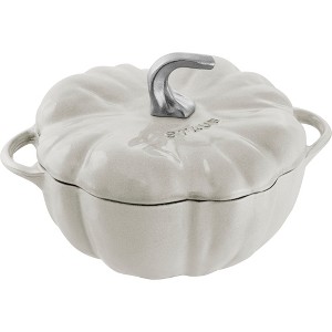 STAUB Cast Iron 3.5-qt Pumpkin Cocotte with Stainless Steel Knob - 1 of 4