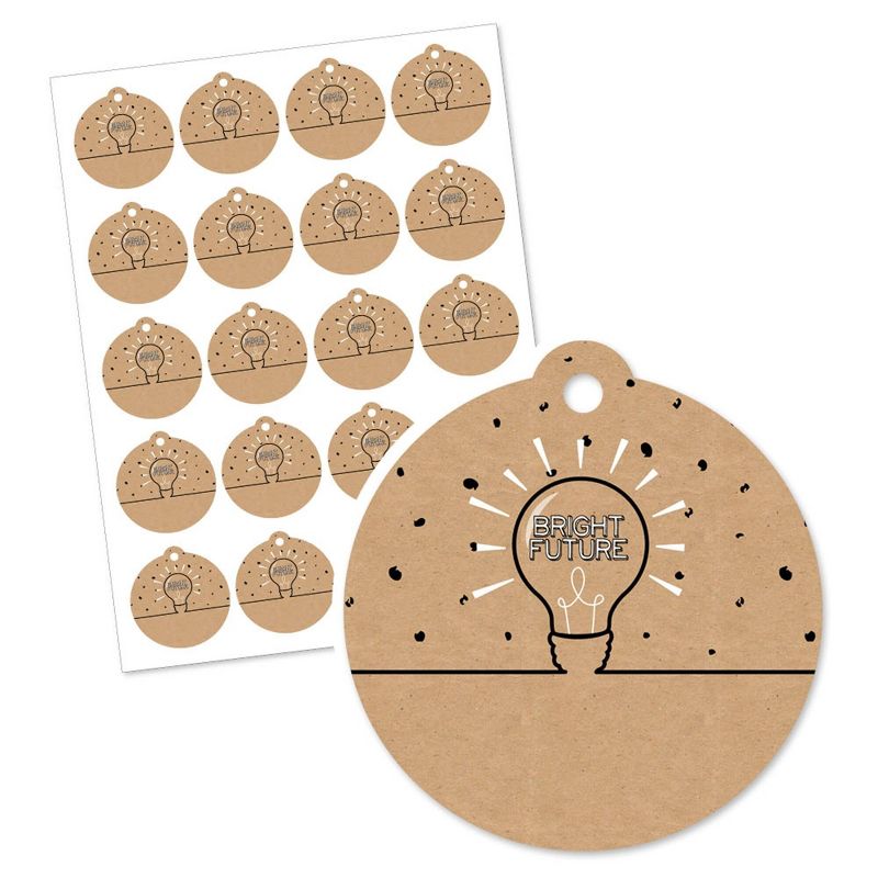 Big Dot of Happiness Bright Future - Graduation Party Favor Gift Tags (Set of 20), 2 of 5