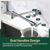 Cobbe Pot Filler Faucet Chrome Wall Mounted Folding Kitchen Mixer Hob Mixer with Double Section Swing Arms - 4 of 4