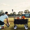 Kumasinova Collapsible Foldable Wagon Cart with Strapping System,Beach Wagon Heavy Duty Utility Wagon Grocery Cart for Camping,Garden,225lbs - 2 of 4