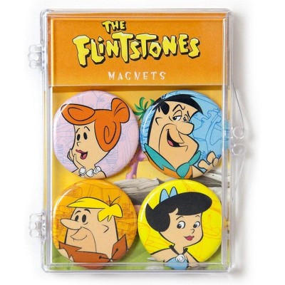 Crowded Coop, LLC Hanna-Barbera The Flintstones Magnet 4-Pack