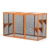 LAOTIES Detachable Outdoor Cat Enclosure with Waterproof Roof,3 Jumping Platforms,Indoor Outdoor Catio for Small and Medium Cats - 3 of 4
