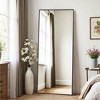 MAYEERTY Aluminum Rectangle Black Full Length Mirror with Stand for Living Room Bedroom - 3 of 4
