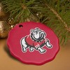 GardnerWebb University Primary Logo Porcelain Scalloped Holiday Christmas Tree Ornament  2.8" (7.1 cm) - 4 of 4
