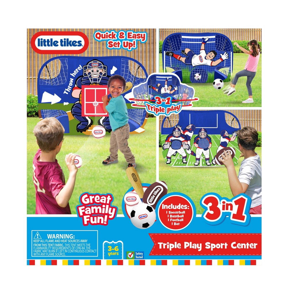 Little Tikes 3-in-1 Triple Play Sports Center - 4pc