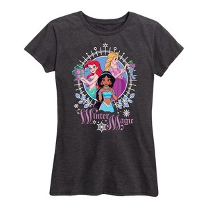 Women's - Disney Princess - Winter Magic Short Sleeve Graphic T-Shirt - 1 of 4