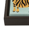 Cat Coquillette Tiger Collection Mint Orange Art Canvas - Society6 - 4 of 4