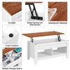 Yaheetech Lift Top Coffee Table with Storage & 2 Open Shelves for Living Room, Reception Room, Office - 4 of 4