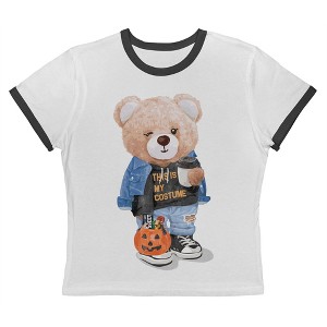 Social Collective Women My Costume Short Sleeve Graphic Cotton Retro Vintage Ranger Baby Tee - 1 of 4