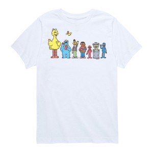 Boys' - Sesame Street - Big Bird And Friends Group Short Sleeve Graphic T-Shirt - 1 of 4