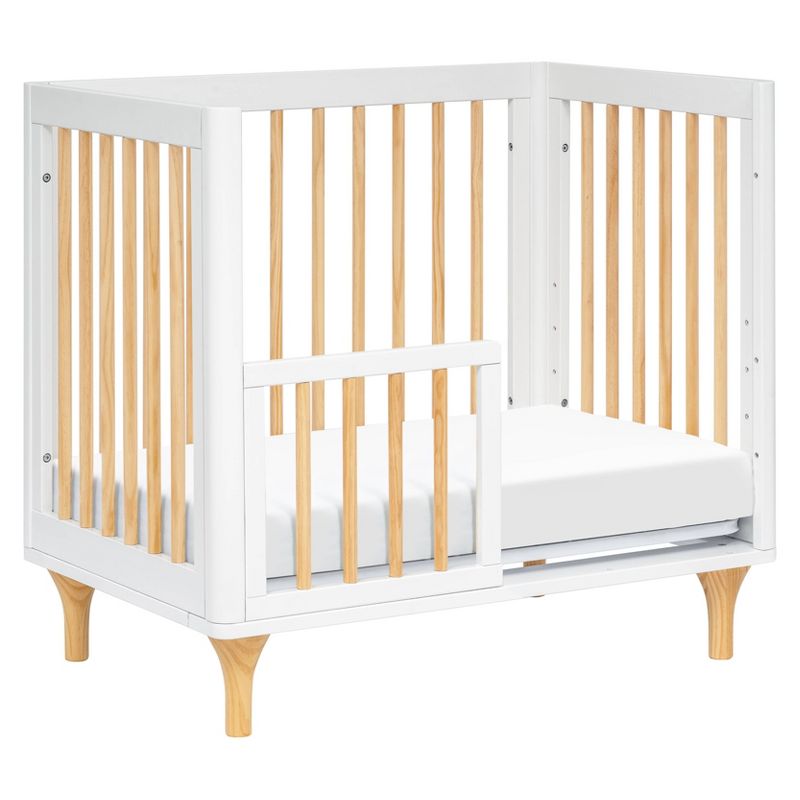 Babyletto Lolly 4-in-1 Convertible Mini Crib and Twin Bed with Toddler Bed Conversion Kit - White/Natural, 3 of 7