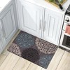 World Rug Gallery Contemporary Modern Floral Anti Fatigue Standing Mat - 2 of 4