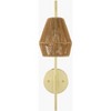 Livabliss Bezas 7"L x 5"W x 20"H Rustic Metallic - Gold Wall Lights - 4 of 4