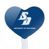 University of San Diego Primary Logo Heart Love Cupcake Picks Toppers Decoration Set of 6 - 2 of 4