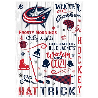 Evergreen Columbus Blue Jackets Garden Flag 12 x 18 Inches Indoor Outdoor Decor
