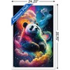 Trends International Wumples - Cosmic Neon Panda Framed Wall Poster Prints - 3 of 4