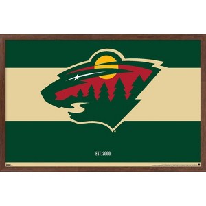 Trends International NHL Minnesota Wild - Logo 21 Framed Wall Poster Prints - 1 of 4